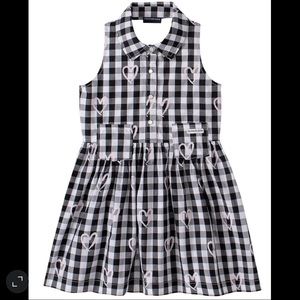 Calvin Klein Gingham Cotton Halter Dress